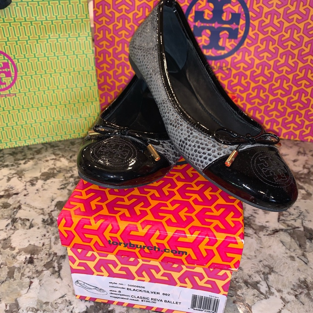 Tory Burch Classic Reva Ballet Flat;  size 8